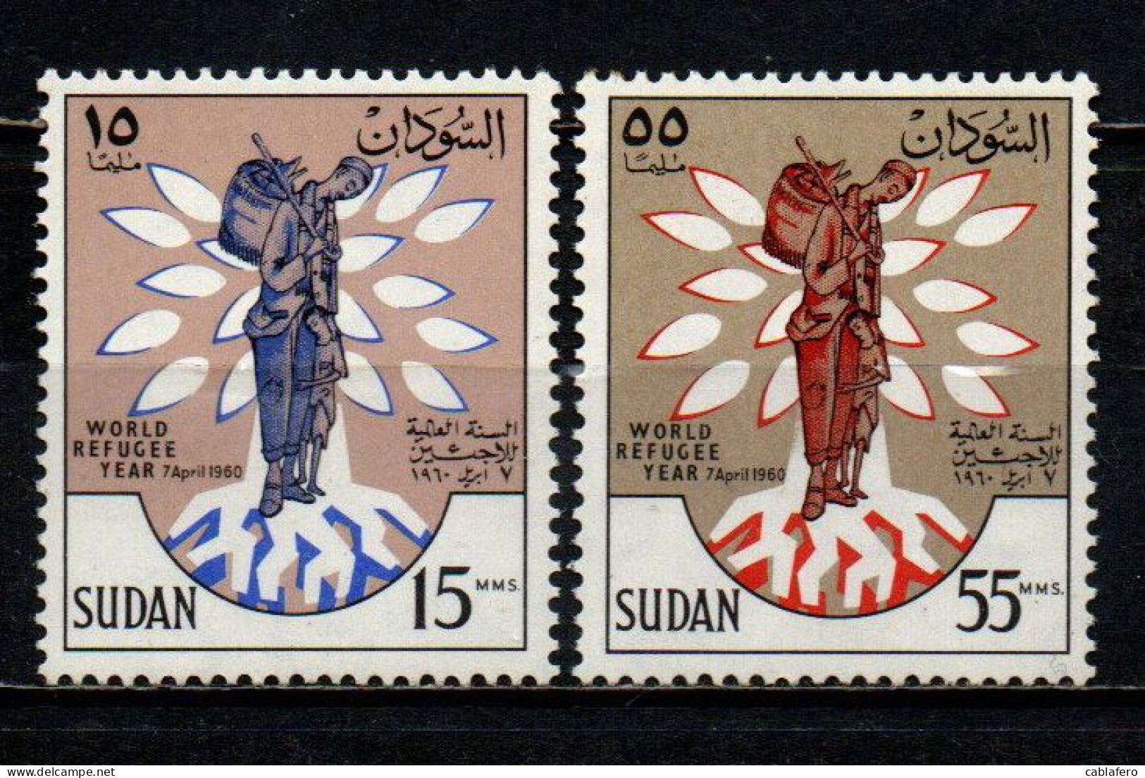 SUDAN - 1960 - World Refugee Year, 7/1/59-6/30/60 - MNH - Sudan (1954-...)