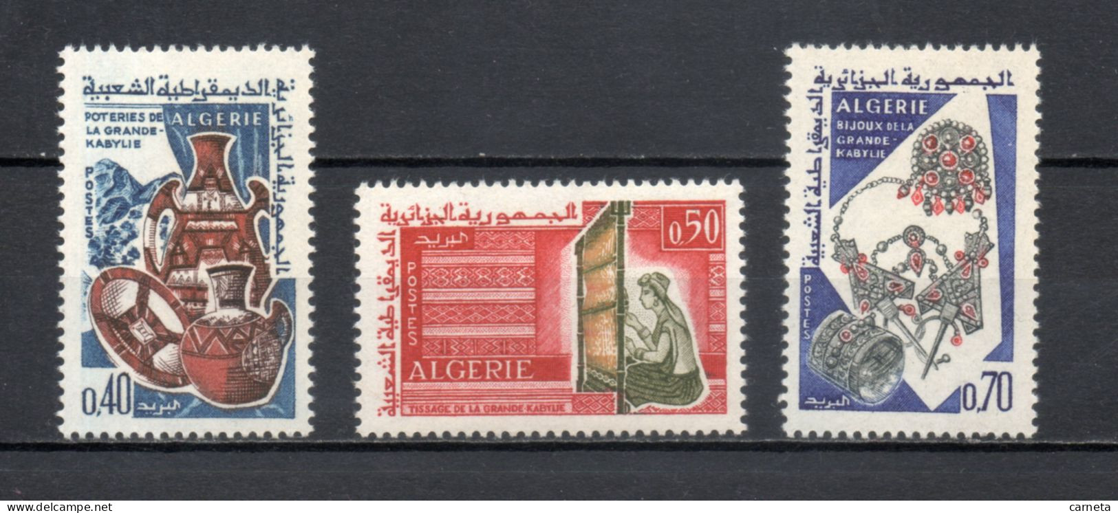 ALGERIE N° 418 à 420   NEUFS SANS CHARNIERE COTE 3.50€  ARTISANAT - Algerien (1962-...)