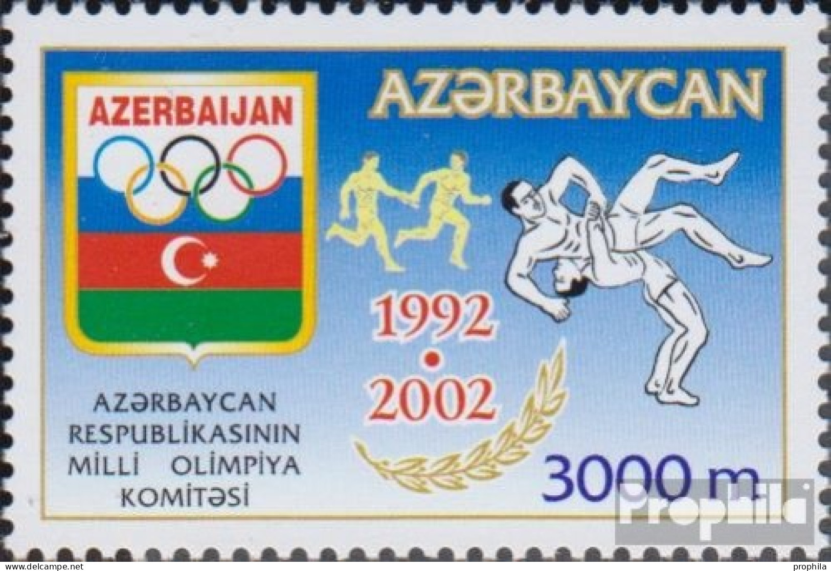 Aserbaidschan 512A (kompl.Ausg.) Postfrisch 2002 Olympia - Aserbaidschan