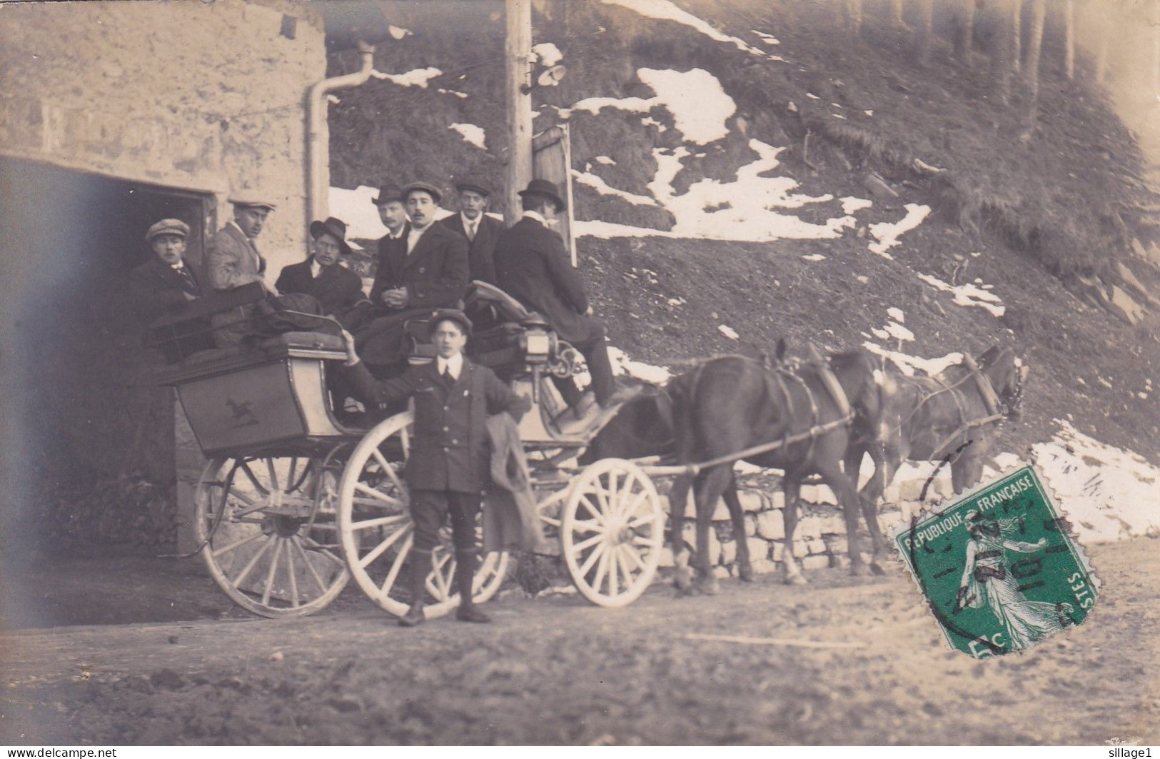 [06] Alpes Maritimes > Environs De Nice - Carte Postale Photographique Animée Ancienne Rare - Petits Métiers