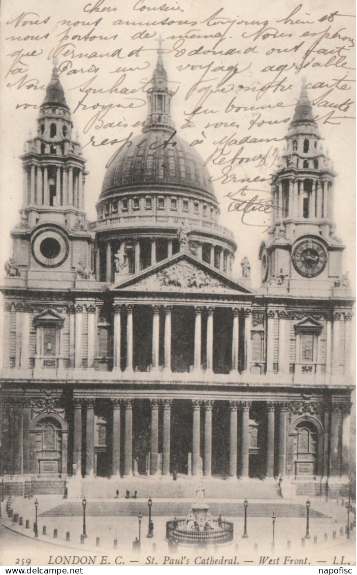 98-London St Paul's Cathedral West Front - St. Paul's Cathedral