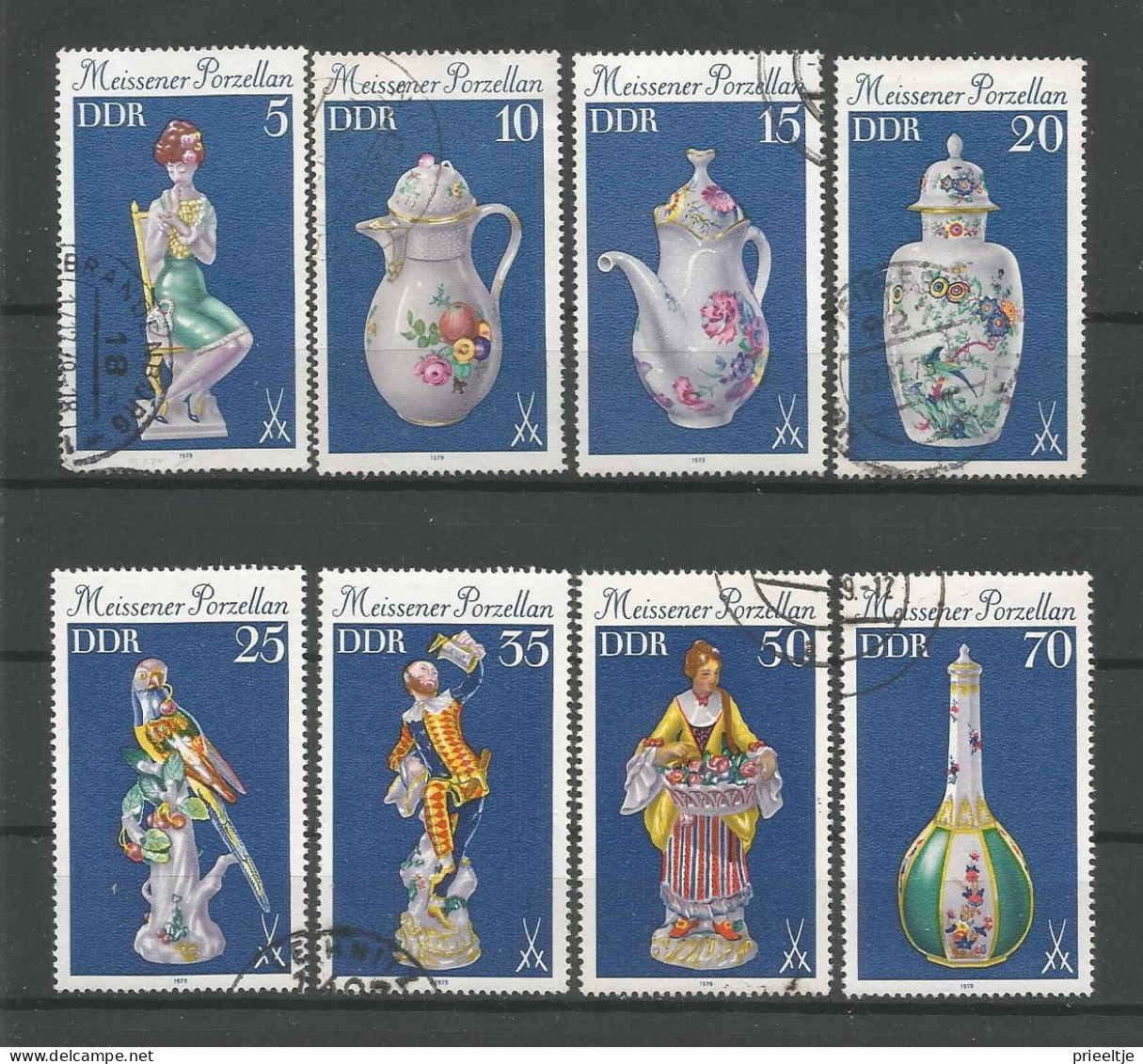 DDR 1979 Meissener Porzellan Y.T. 2127/2134 (0) - Used Stamps