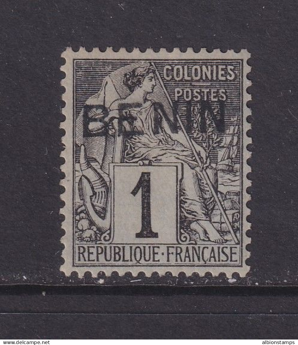 Benin, Scott 1 (Yvert 1), Mint, Traces Of OG - Unused Stamps