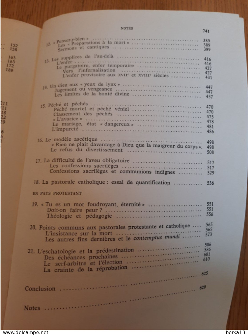 Le Péché Et La Peur-Culpabilisation En Occident XIIIe-XVIIIe DELUMEAU 1983 - Soziologie