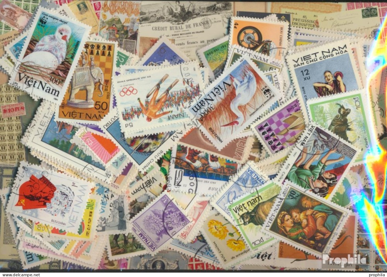 Vietnam Briefmarken-800 Verschiedene Marken - Vietnam