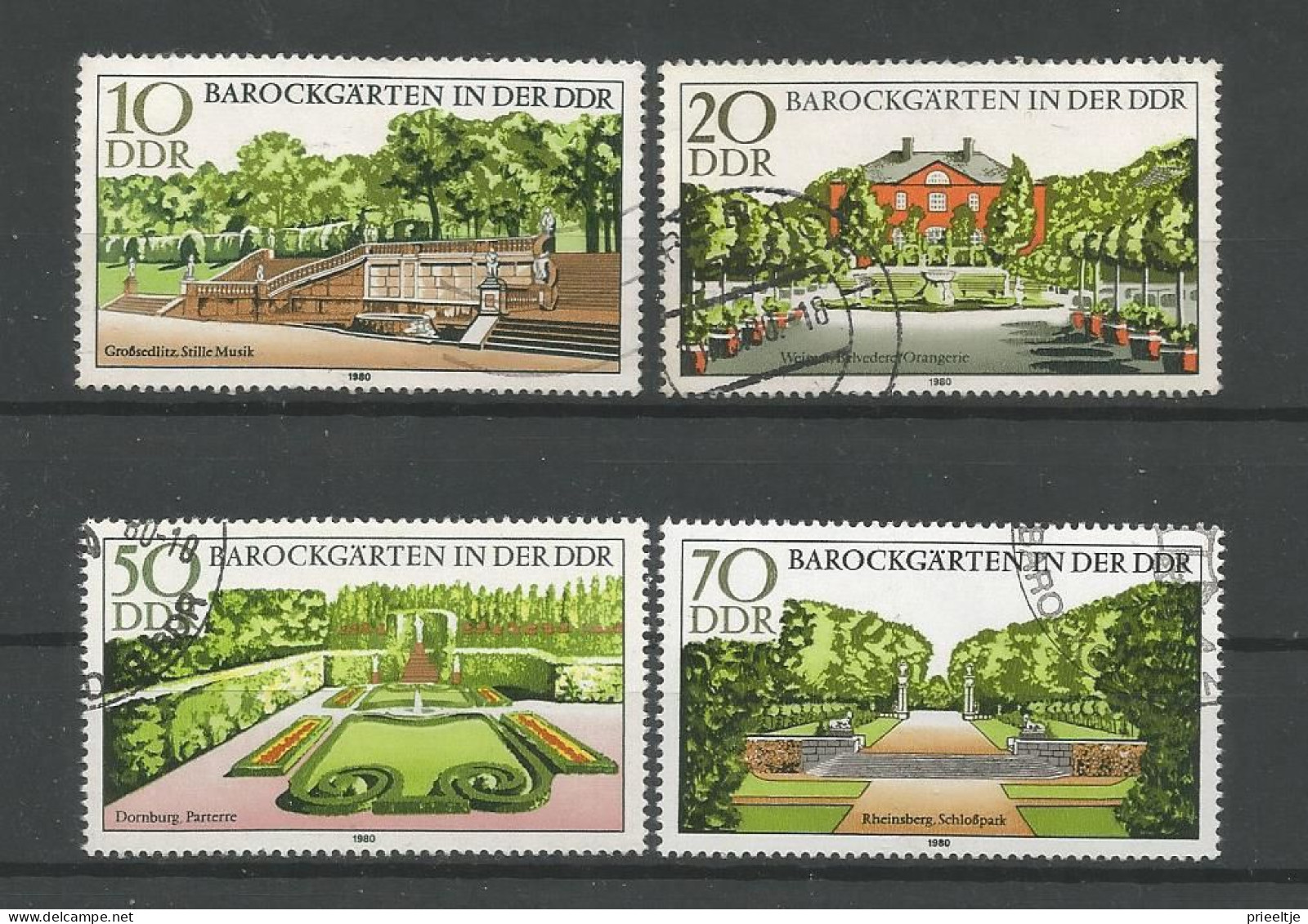 DDR 1980 Baroque Gardens Y.T. 2150/2153 (0) - Used Stamps