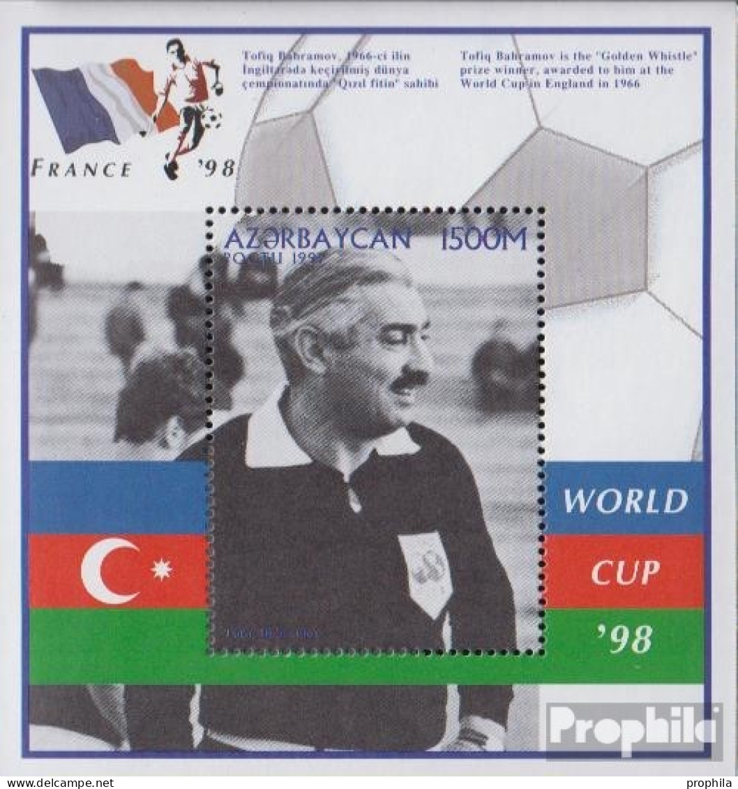 Aserbaidschan Block33 (kompl.Ausg.) Postfrisch 1997 Fußball - Azerbaijan