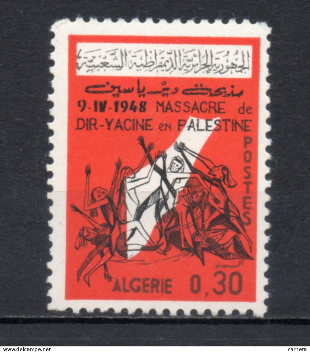 ALGERIE N° 430   NEUF SANS CHARNIERE COTE 0.70€    MASSACRE DE DEIR YASSIN - Algeria (1962-...)