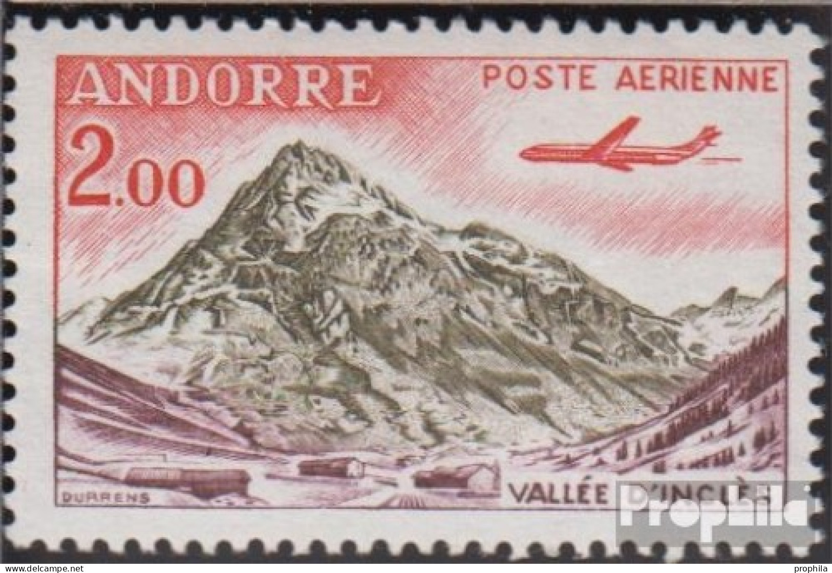 Andorra - Französische Post 175 Postfrisch 1961 Landschaften - Carnets