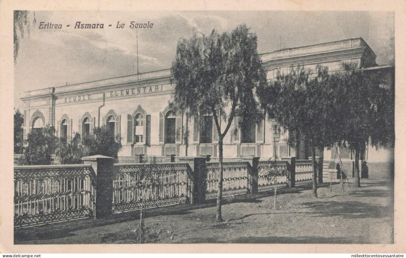 CO767 - ERITREA - Cartolina Fotografica Del 1929 Da Asmara A Roma Con Cent 20 Su 15 Grigio Nero - Eritrea