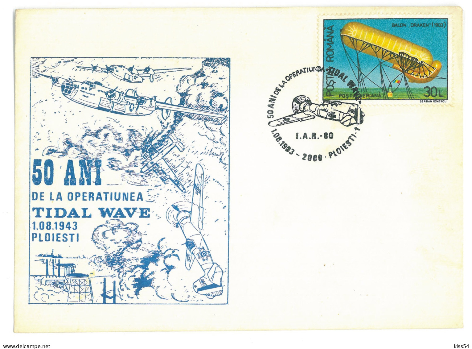 COV 97 - 3071 TIDAL WAVE 1943 The American Bombing Of The Oil Refineries In Ploiesti, Romania - Cover - Used - 1993 - Oil