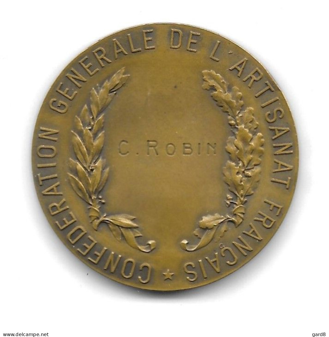 Médaille En Bronze  - Diamètre : 50 Mm - Poids : 67 Gr - Profesionales / De Sociedad