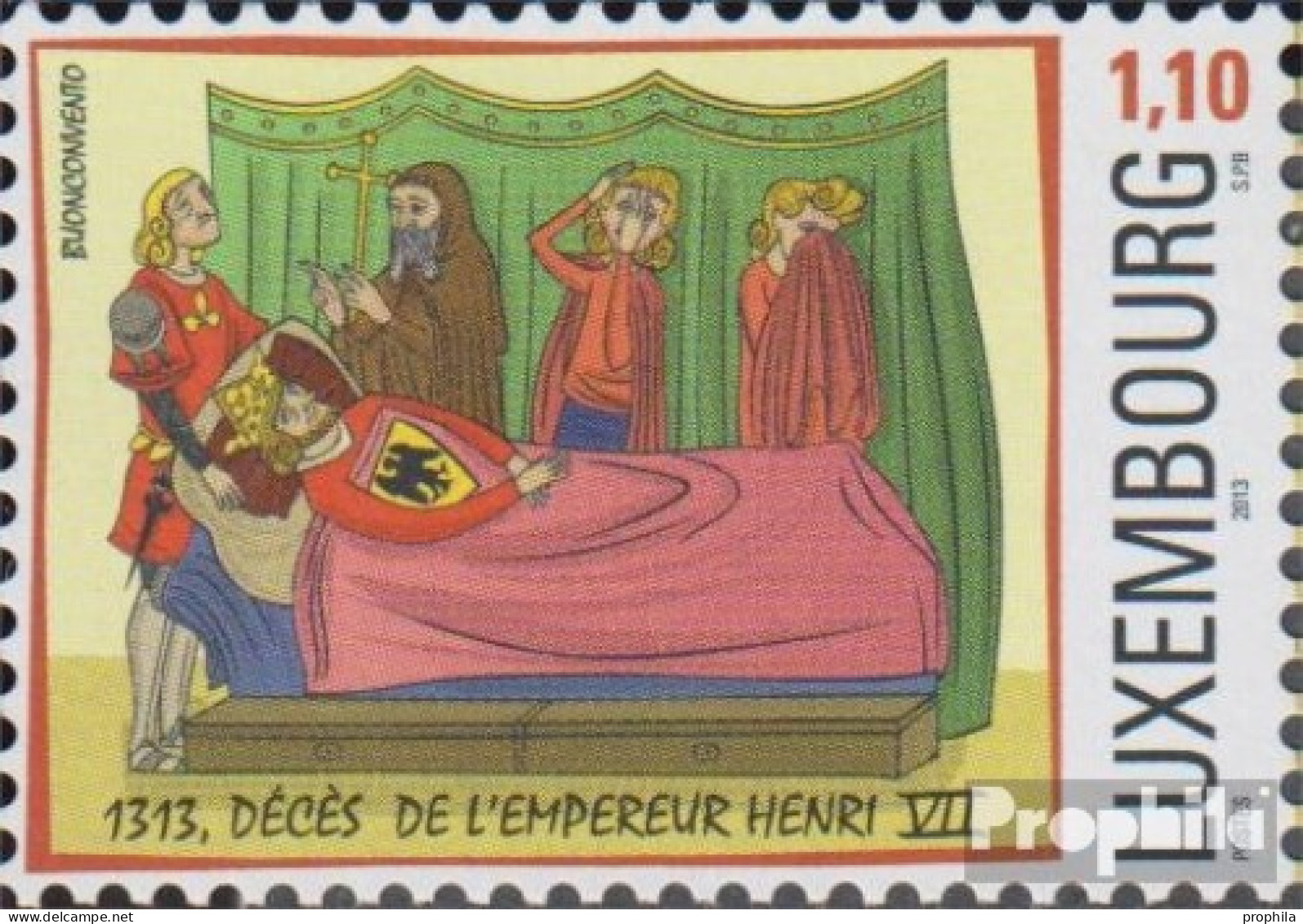 Luxemburg 1966 (kompl.Ausg.) Postfrisch 2013 Todestag Kaiser Heinrich - Neufs