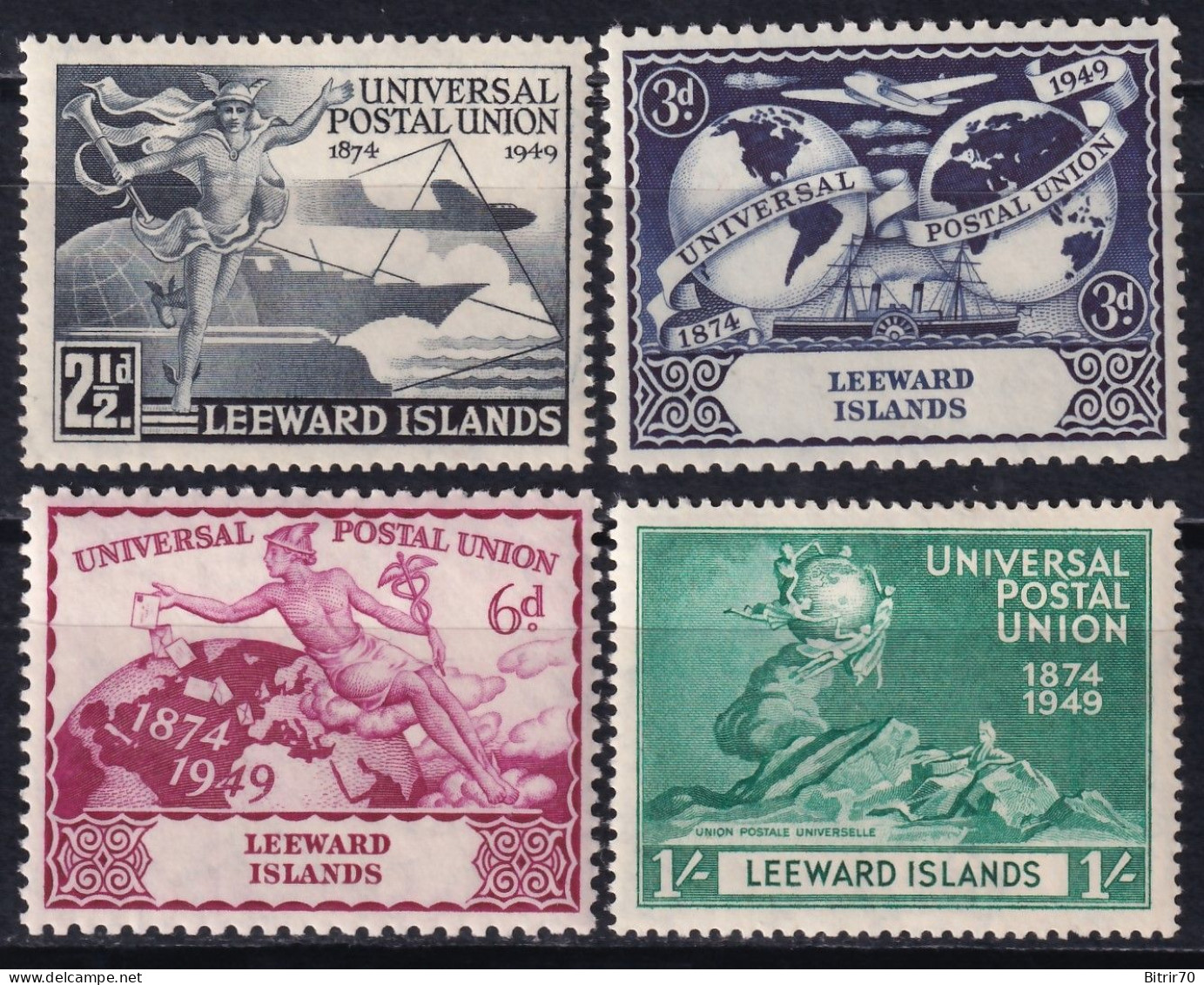 Leeward Islands, 1949  Y&T. 112 / 115, MH. - Leeward  Islands