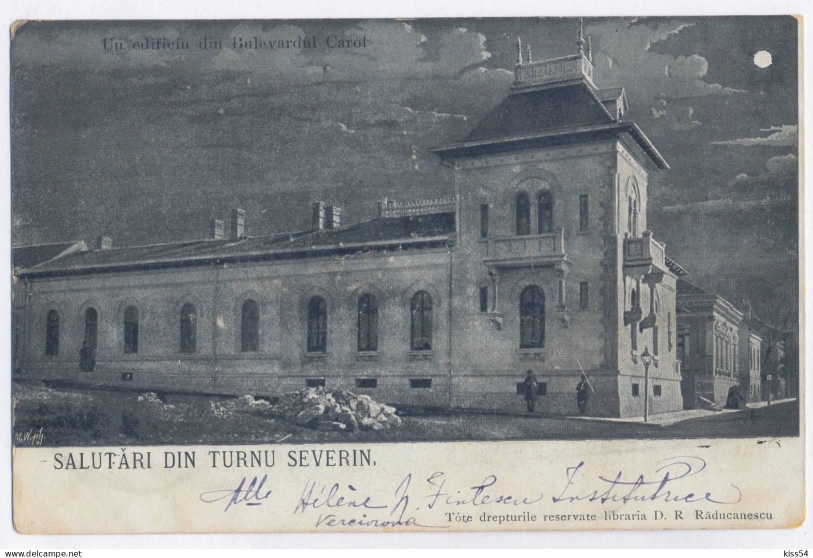 RO 60 - 14370 TURNU SEVERIN, Carol Ave. Litho, Romania - Old Postcard - Used - 1899 - Romania