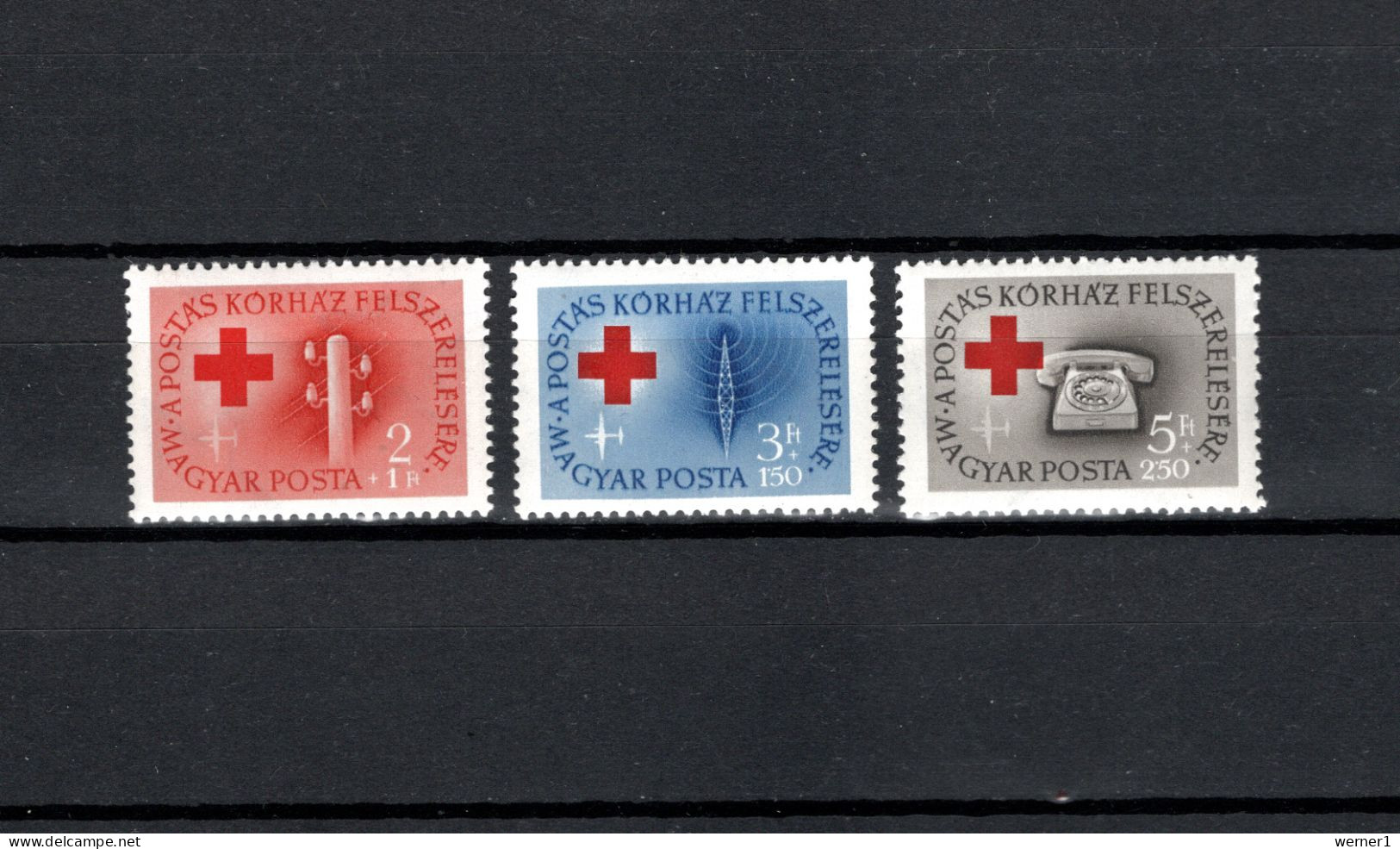 Hungary 1957 Space, Telecommunication 3 Stamps MNH - Europe