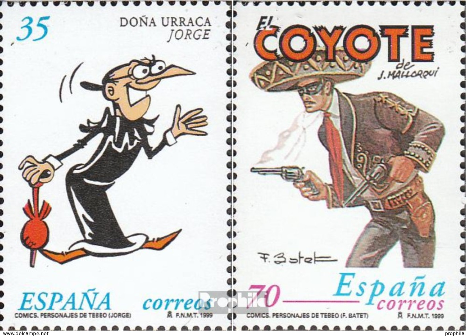 Spanien 3479-3480 (kompl.Ausg.) Postfrisch 1999 Comics - Nuevos