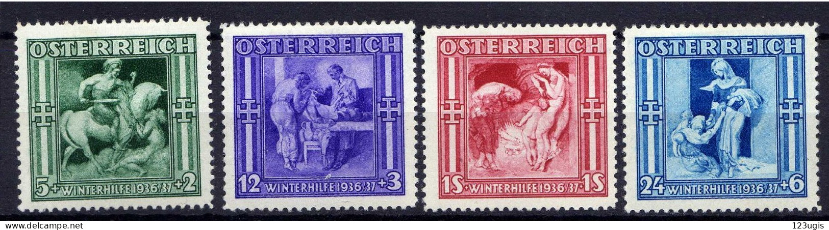 Österreich 1936, Mi 628-631 * [200424XIV] - Unused Stamps