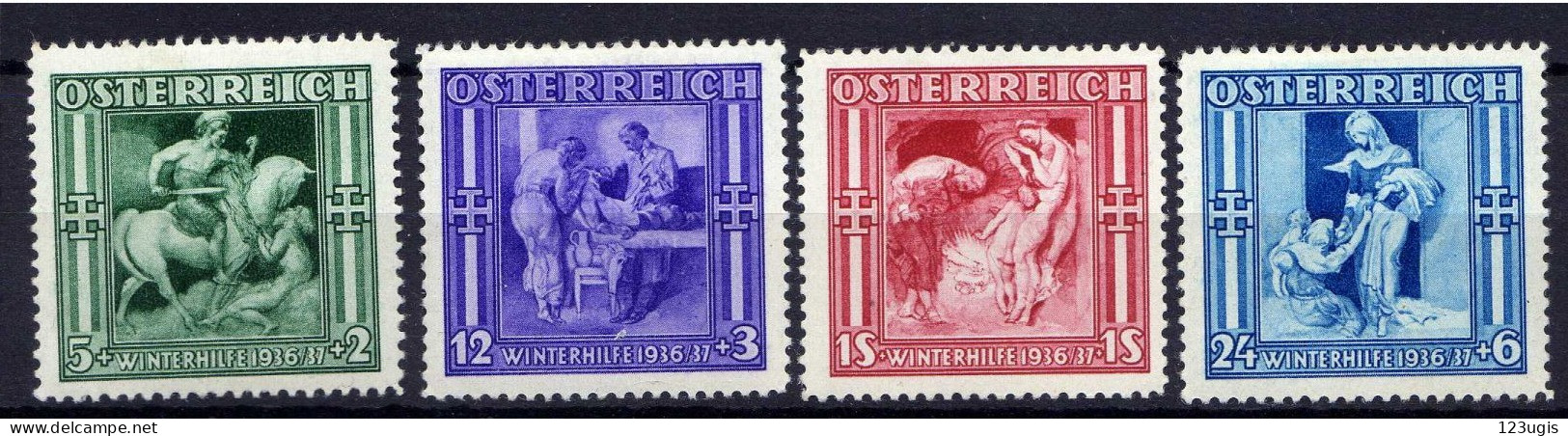 Österreich 1936, Mi 628-631 * [200424XIV] - Ongebruikt