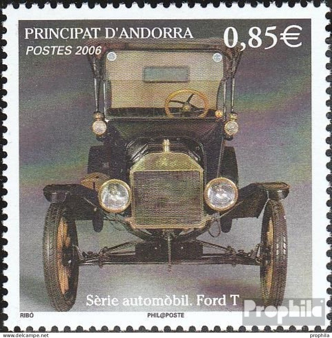 Andorra - Französische Post 651 (kompl.Ausg.) Postfrisch 2006 Auto - Cuadernillos