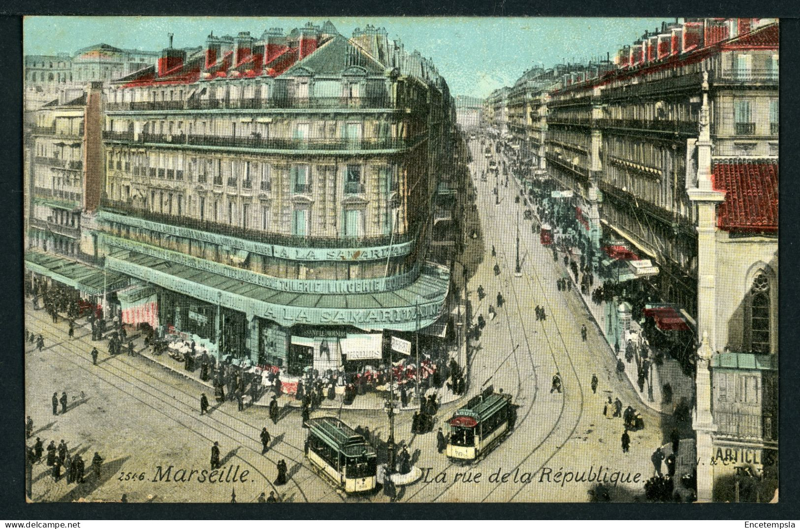 CPA - Carte Postale - France - Marseille - La Rue De La République (CP24683) - Canebière, Centro