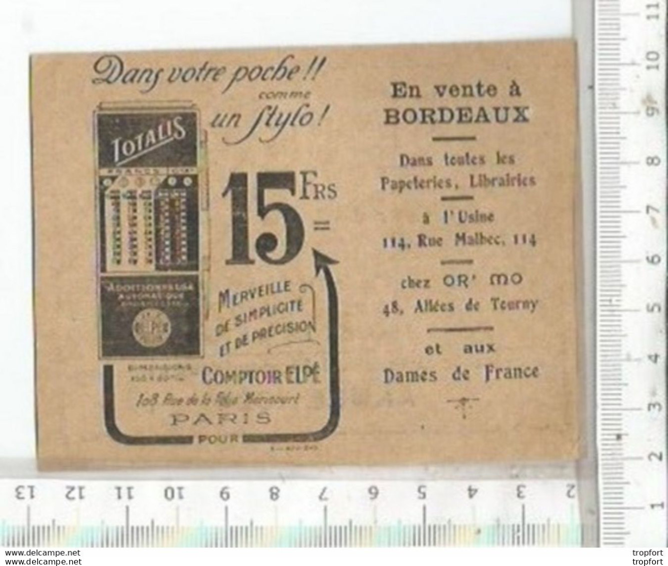 FF / PETIT BILLET DE FAVEUR CINEMA 1924  BORDEAUX APRES JUDAIQUE   Theatre Cinema Film - Tickets D'entrée