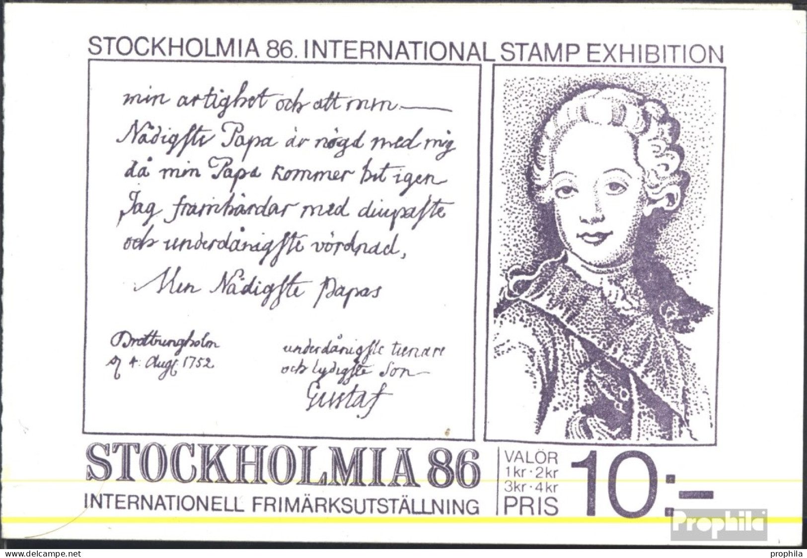 Schweden MH100 (kompl.Ausg.) Postfrisch 1984 STOCKHOLMIA 86 - 1981-..