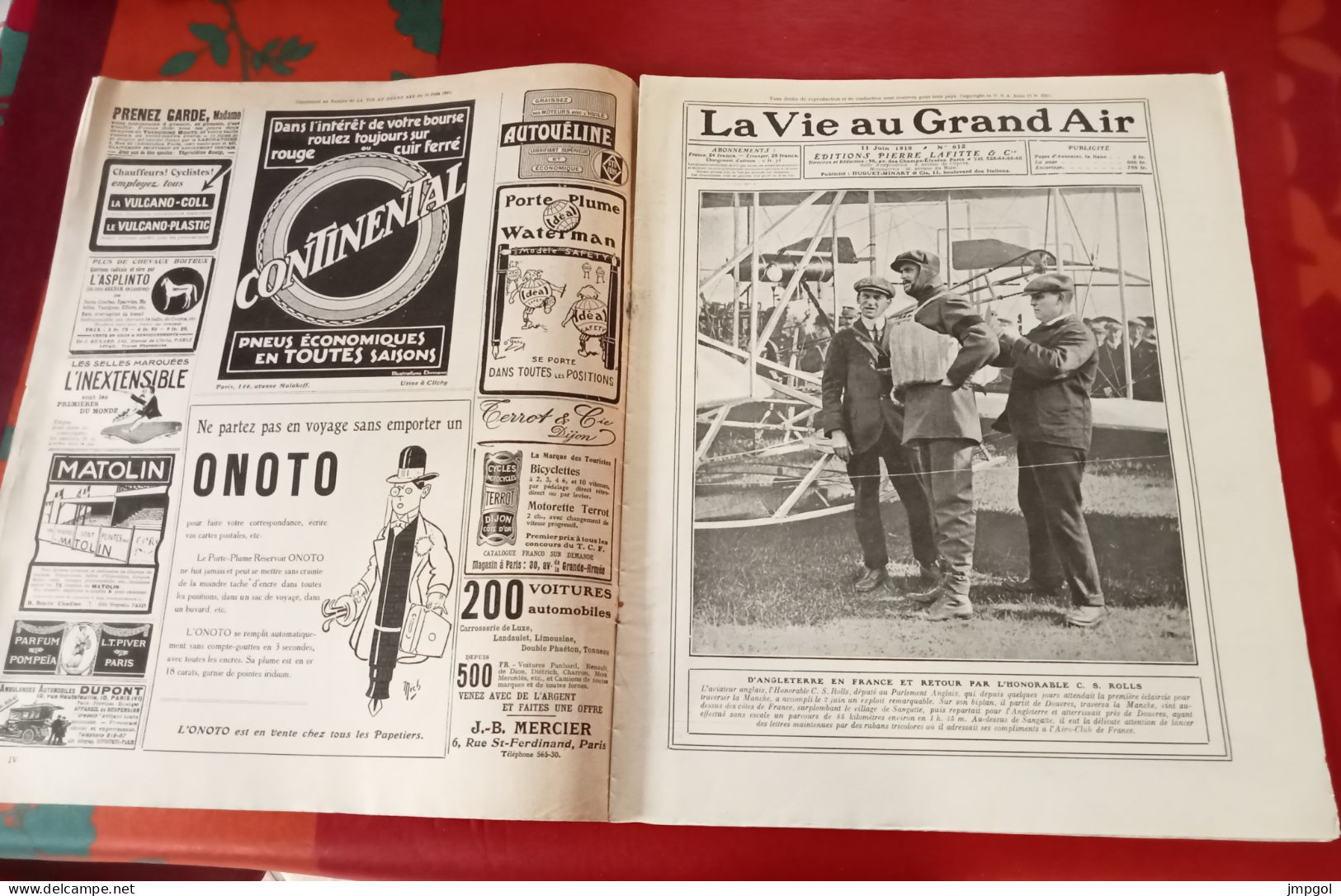 La Vie Au Grand Air N°612 Juin 1910 Course Aéroplane Angers Saumur Boxe Jeffries Canoë Lagny Coupe Catalogne Auto Goux - 1900 - 1949