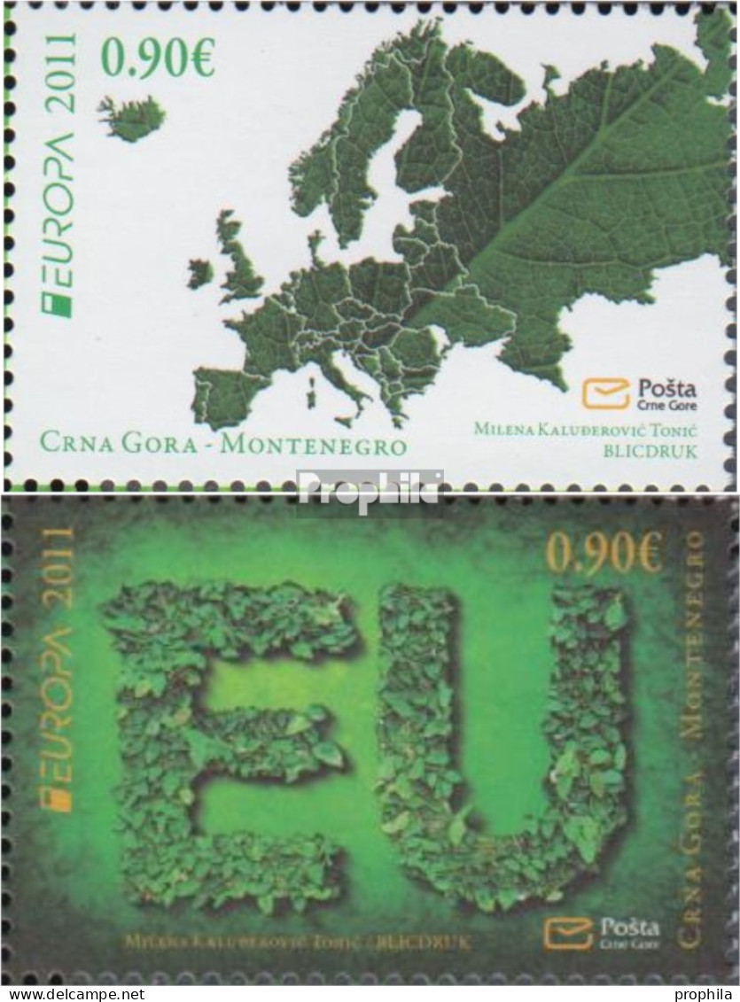 Montenegro 264-265 (kompl.Ausg.) Postfrisch 2011 Der Wald - Montenegro