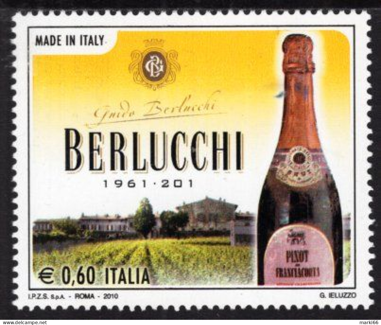 Italy - 2009 - Made In Italy - Wines Of Berlucchi - Mint Stamp - 2001-10:  Nuevos