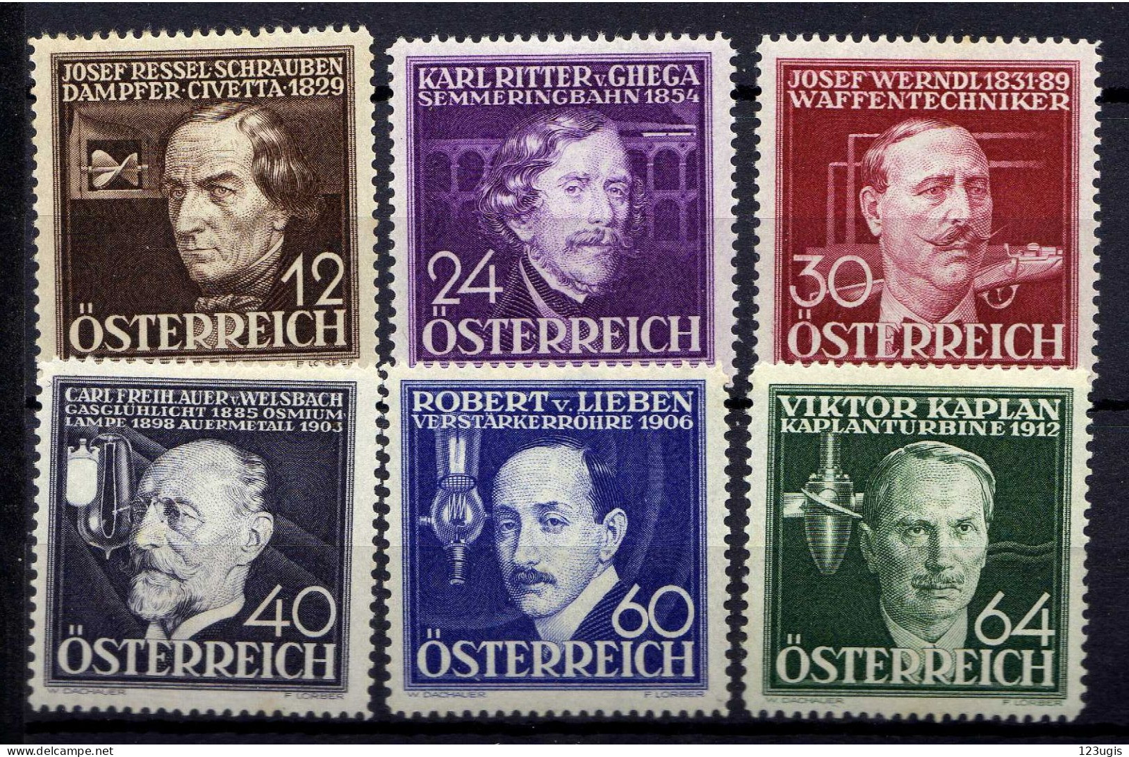 Österreich/Austria 1936 Mi 632-637 * [200424XIV] - Unused Stamps