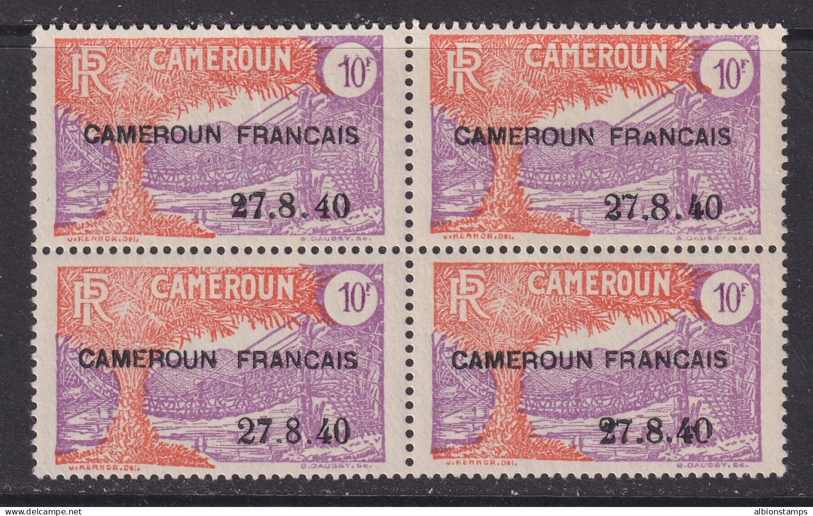 Cameroun, Scott 278 (Yvert 204), MLH (Tropicalized OG) Block Of Four - Nuevos