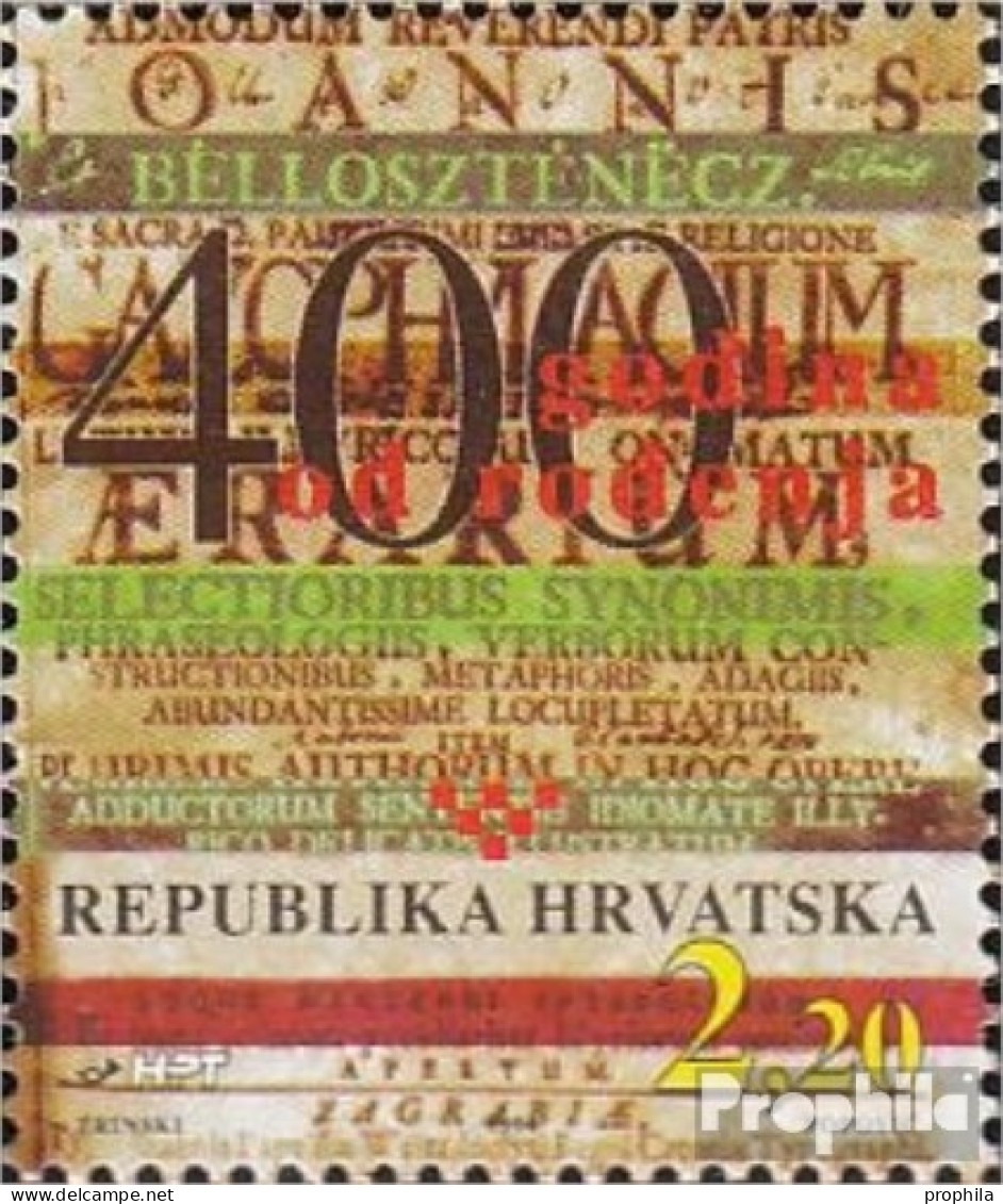 Kroatien 298 (kompl.Ausg.) Postfrisch 1994 Ivan Belostenec - Croatia