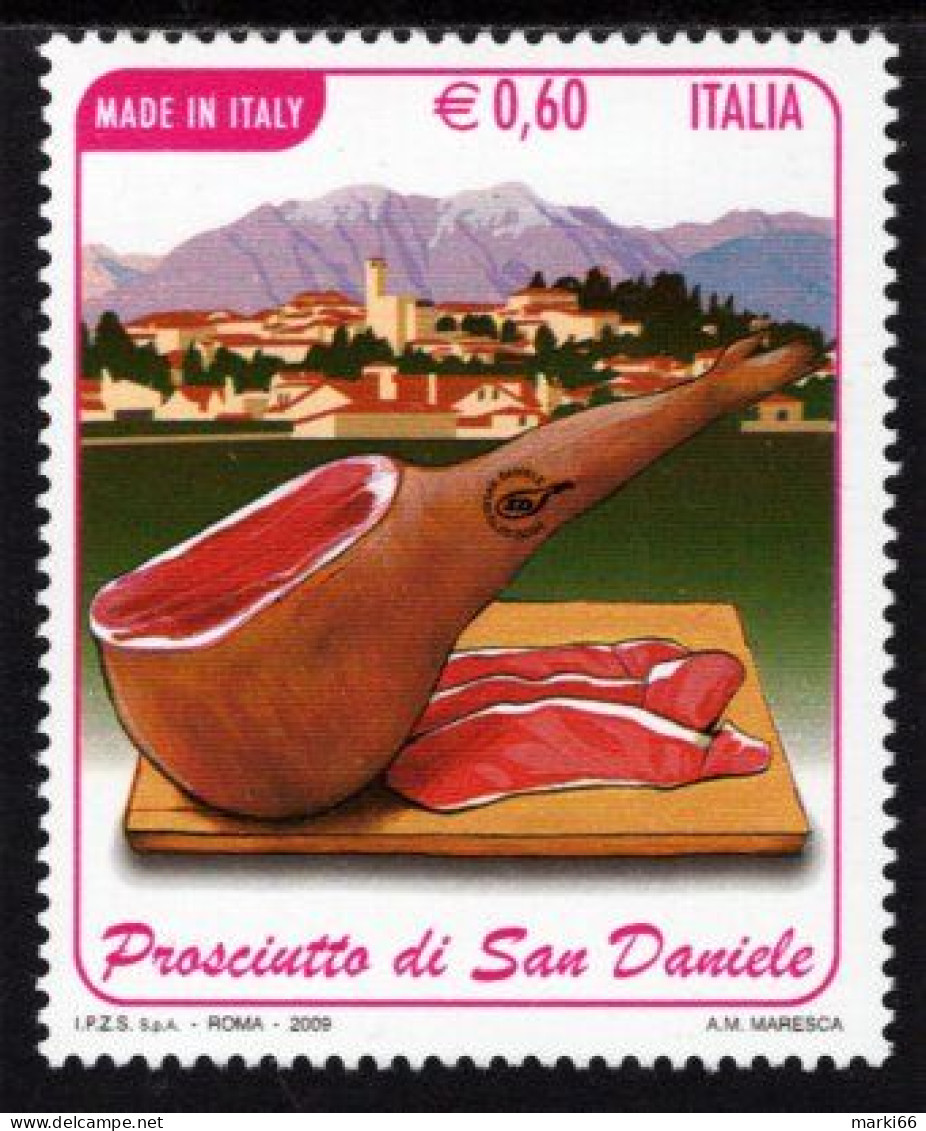 Italy - 2009 - Made In Italy - Prosciutto Of San Daniele - Mint Stamp - 2001-10: Nieuw/plakker