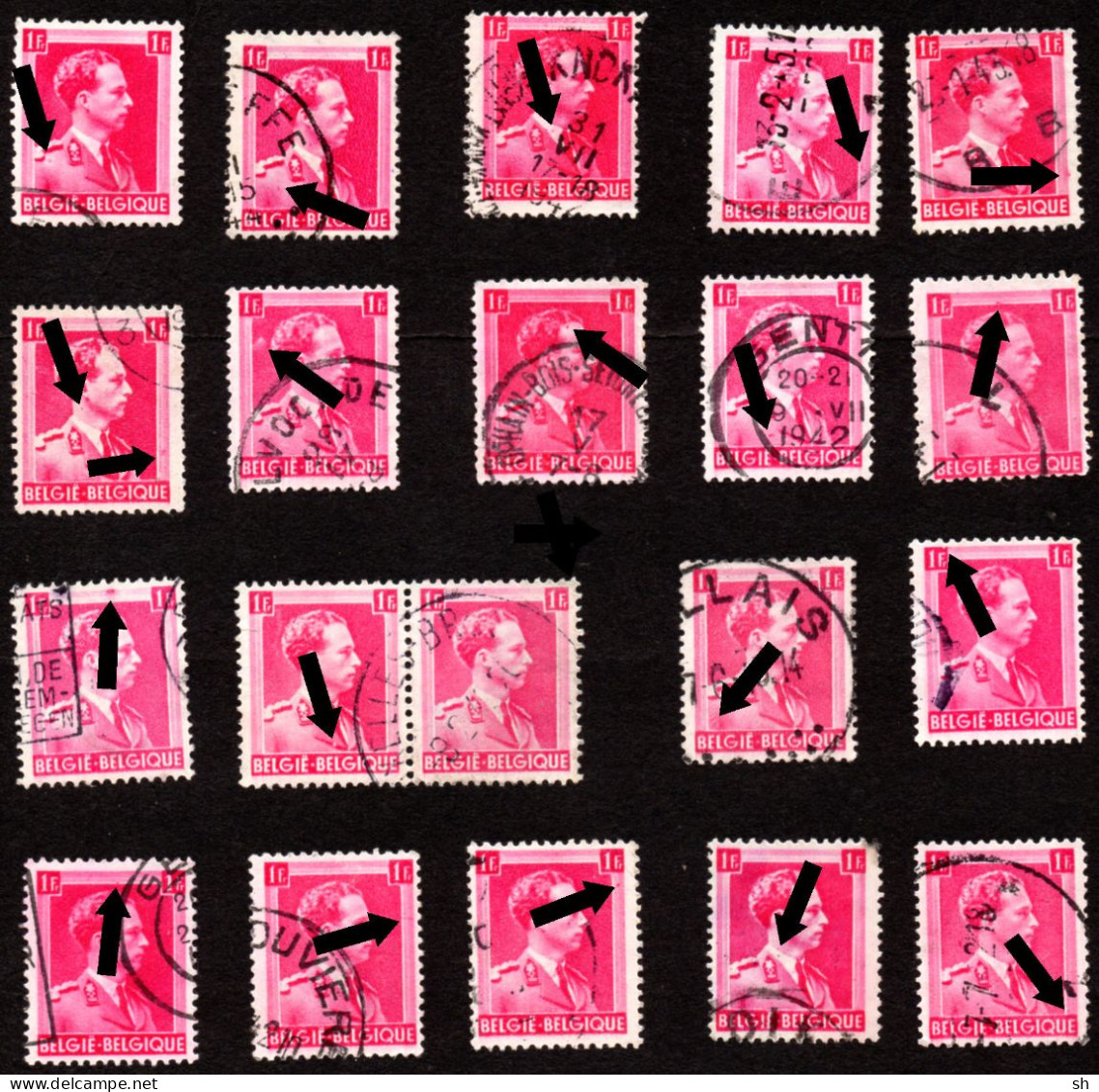 528 - Variétés - Varieteiten - 20 Timbres - 20 Zegels - Ohne Zuordnung