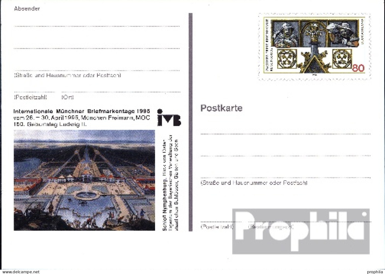 BRD PSo37 Amtliche Sonderpostkarte Gebraucht 1995 Briefmarkentage - Cartoline - Usati