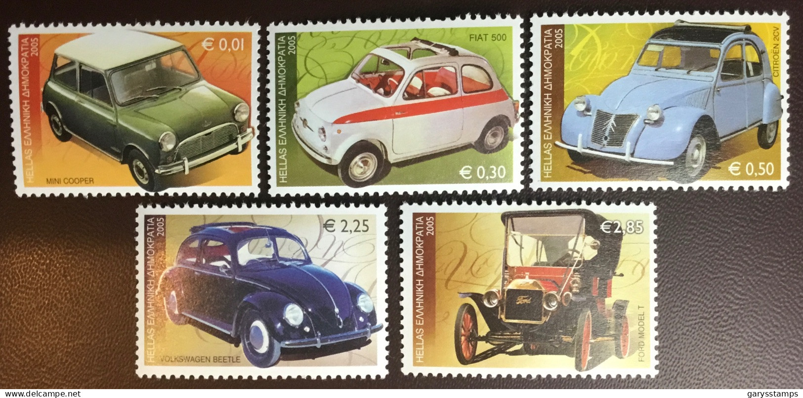 Greece 2005 Classic Cars MNH - Unused Stamps