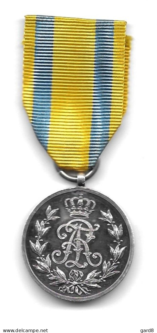 Médaille De Friedrich-August En Argent  (Royaume De Saxe)   - WWI - Alemania