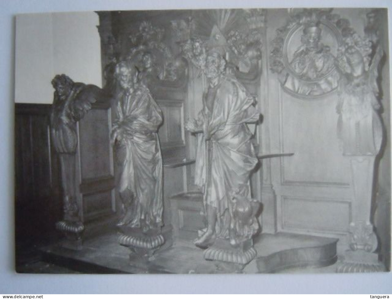 5 cpa St. Catharinaparochie Stabroek Pastorij kerk preekstoel biechtstoel hoofdaltaar orgel form 10,5 x 15 cm (701)