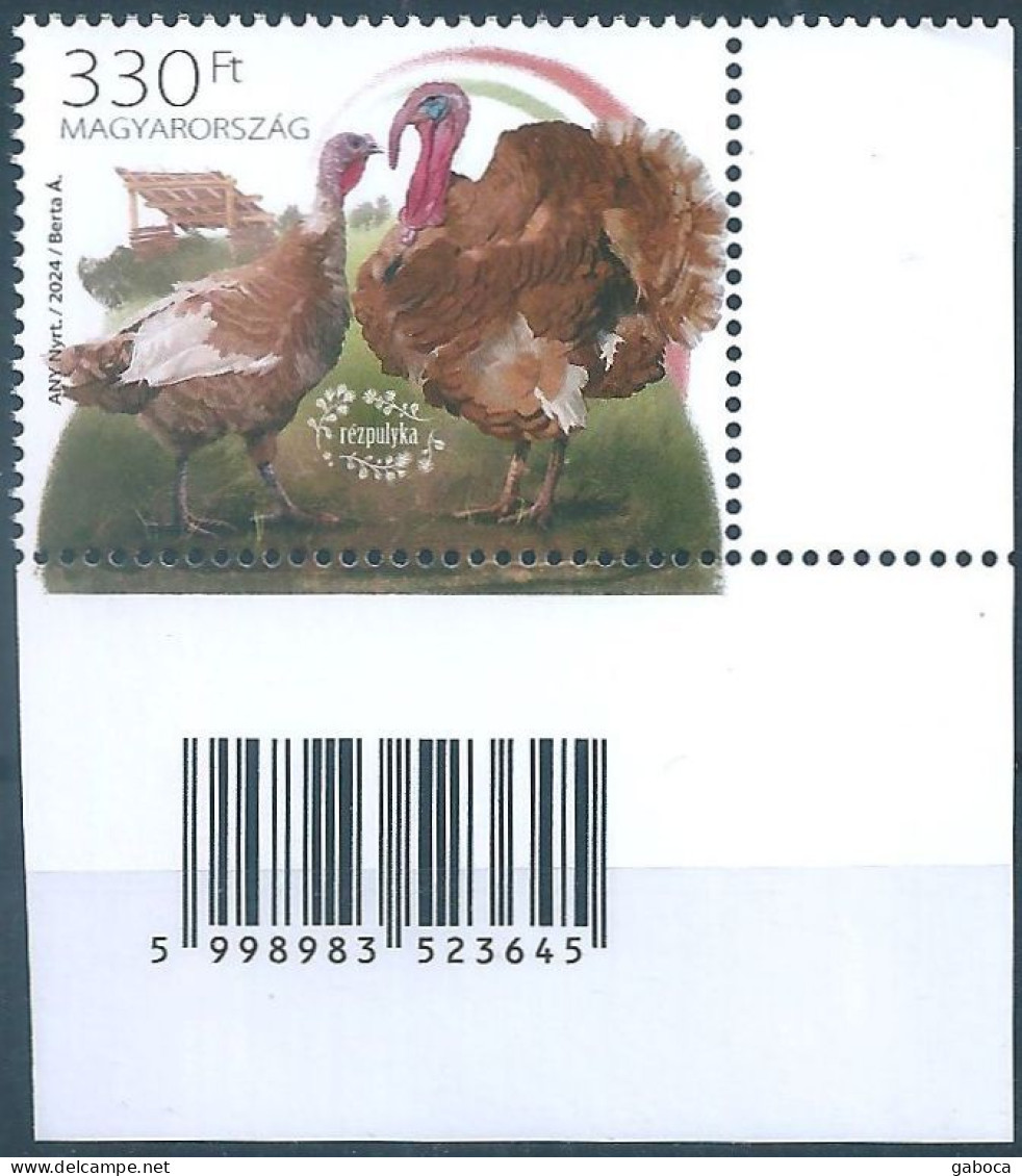 C5936 Hungary Animal Poultry Turkey Farm MNH RARE - Farm