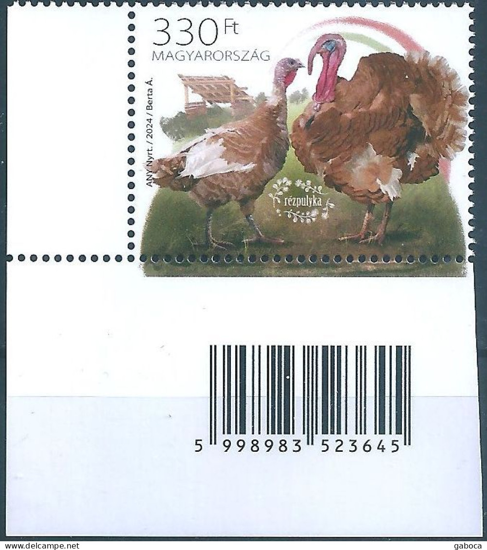 C5936b Hungary Animal Poultry Turkey Farm MNH RARE - Tauben & Flughühner