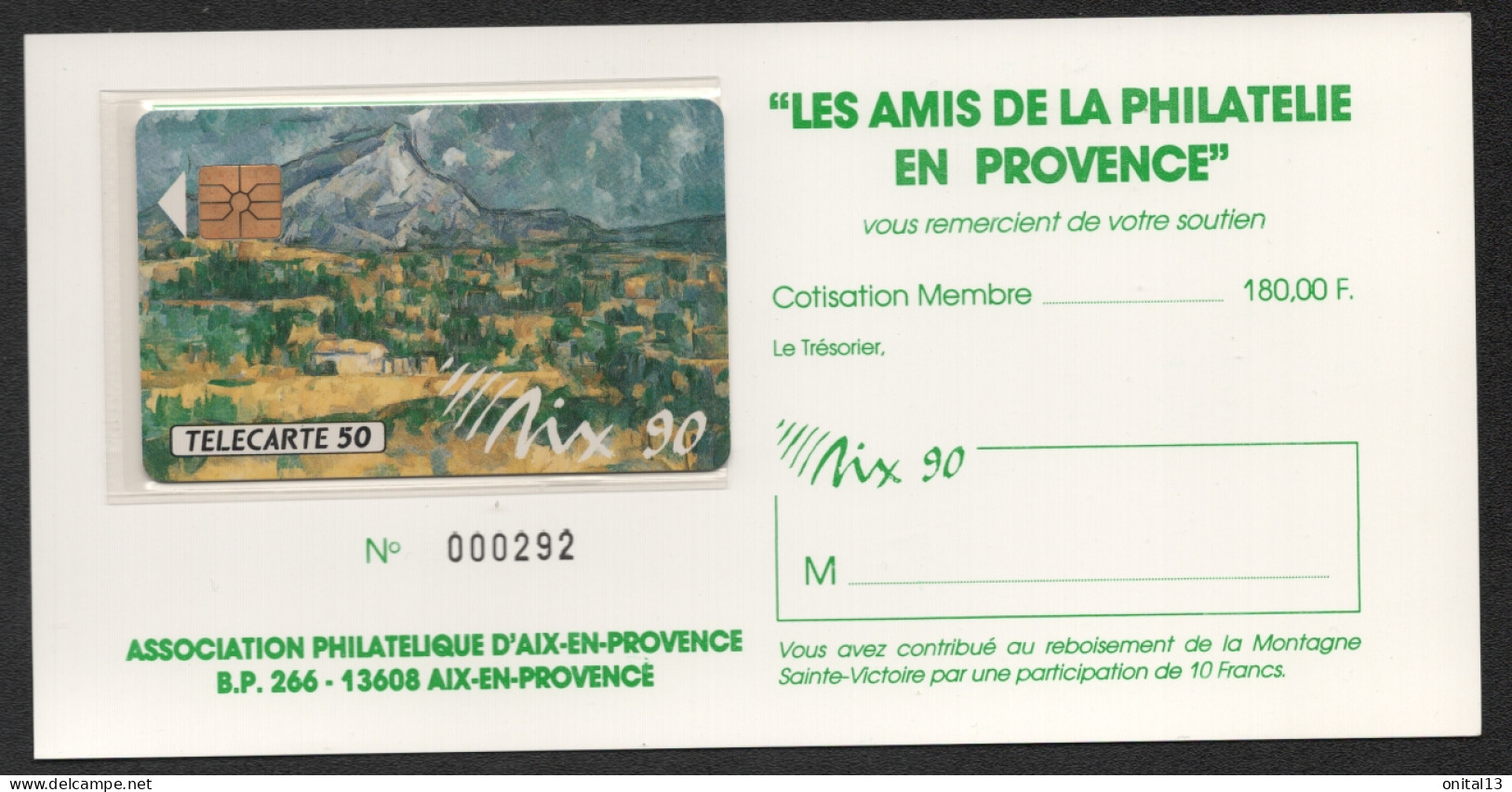 Télécarte Privée 1990 - Aix 90, Aix En Provence, Tableau De Cézanne - Neuf Sous Blister E5 - Privadas