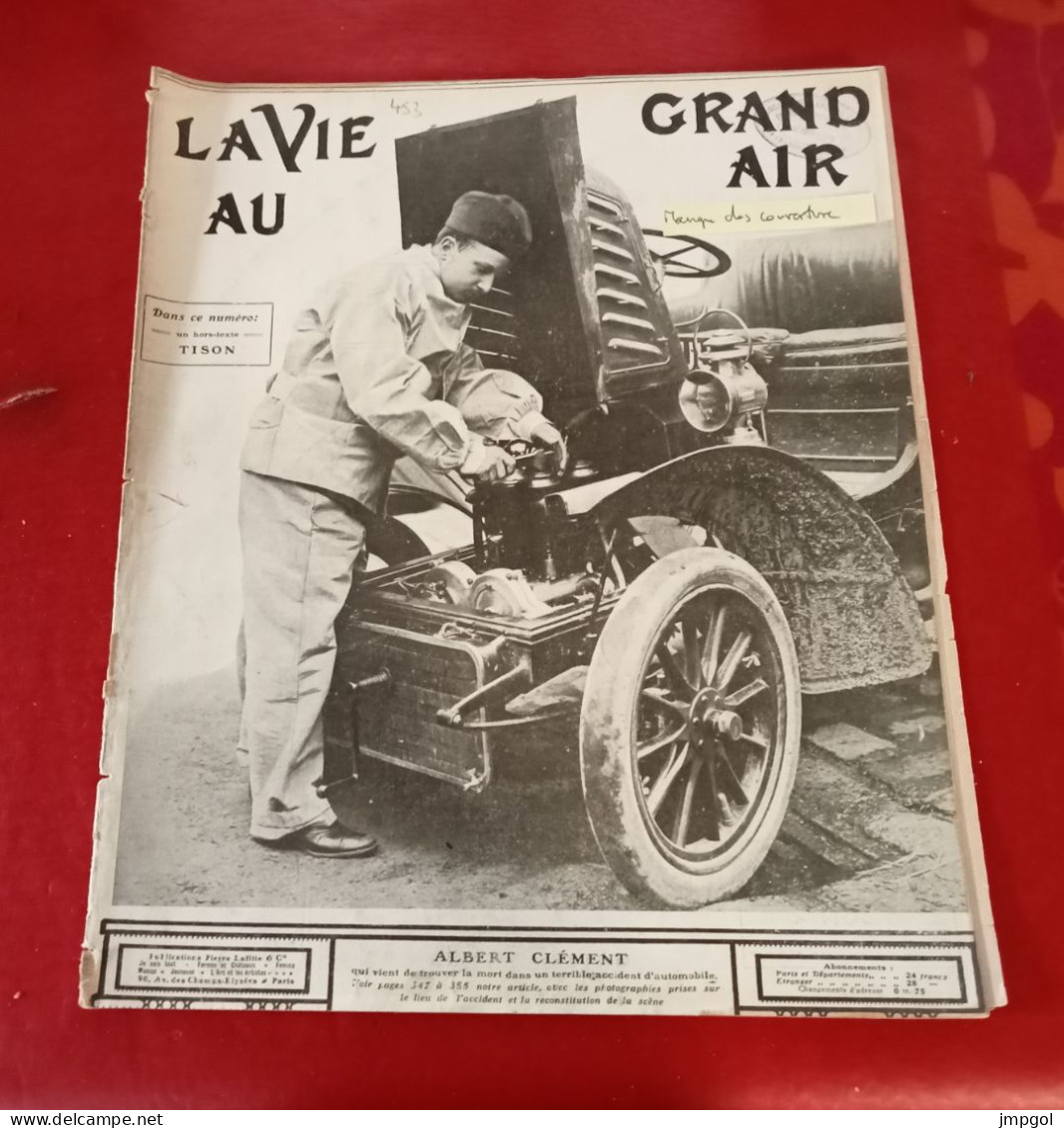 La Vie Au Grand Air N°453 Mai 1907 Accident Mortel Clément Eu Dieppe Saint Martin En Campagne Paris Dieppe Cycliste - 1900 - 1949