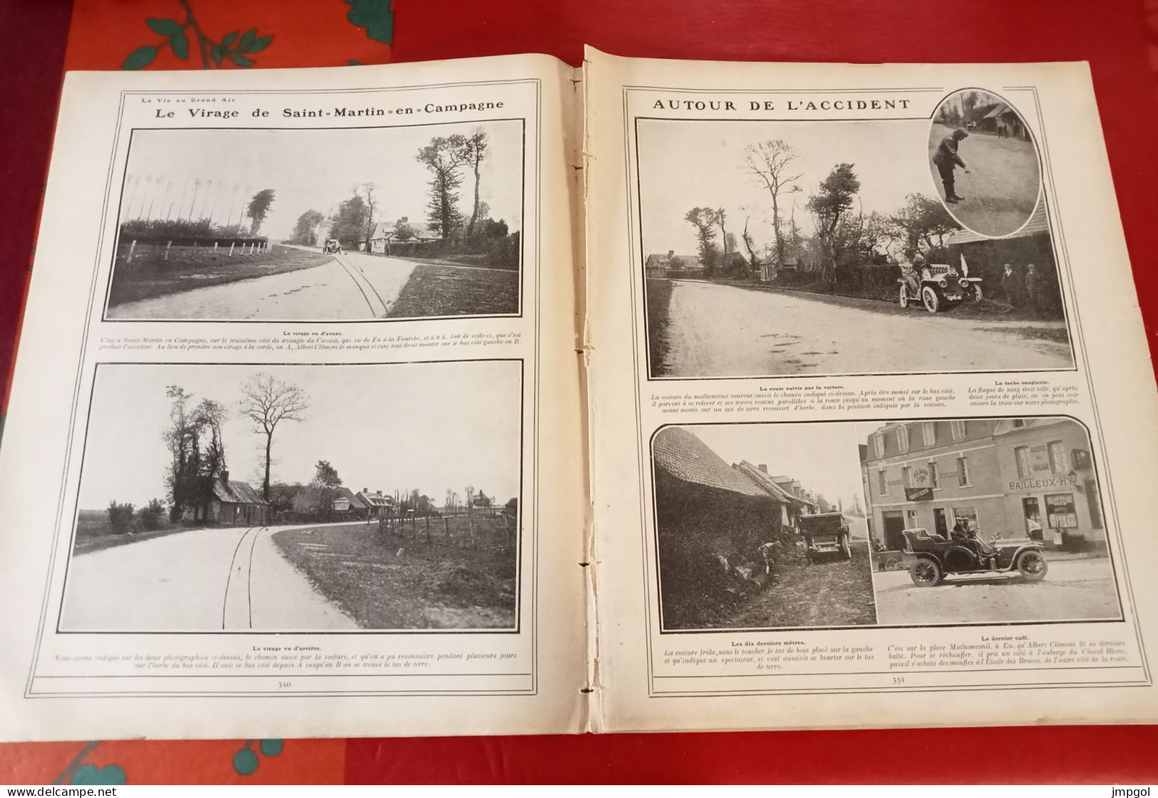 La Vie Au Grand Air N°453 Mai 1907 Accident Mortel Clément Eu Dieppe Saint Martin En Campagne Paris Dieppe Cycliste - 1900 - 1949