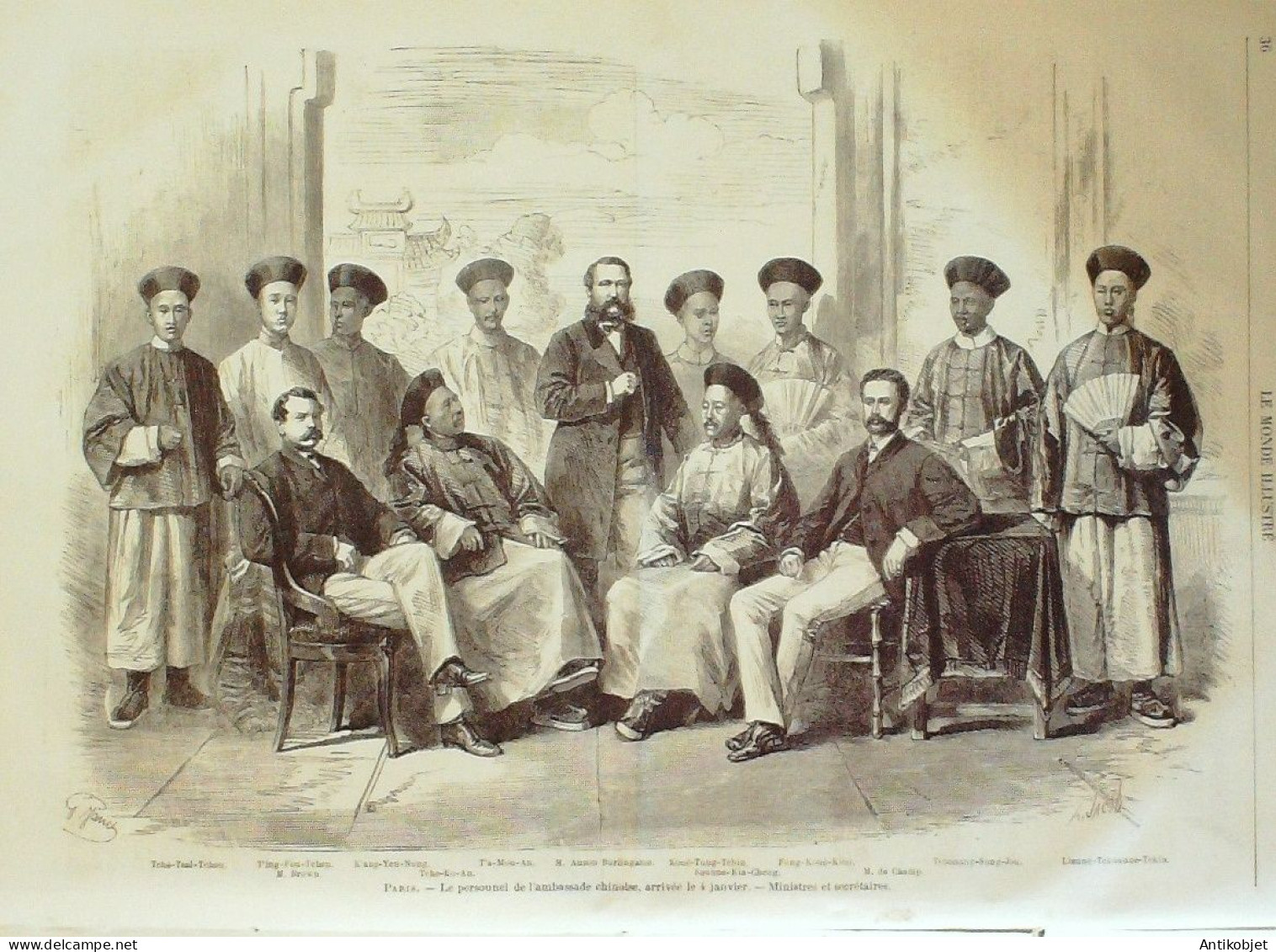 Le Monde Illustré 1869 N°614 Ambassade Chinoise Conflit Turco-Grec St Louis Cuisines Anciennes - 1850 - 1899