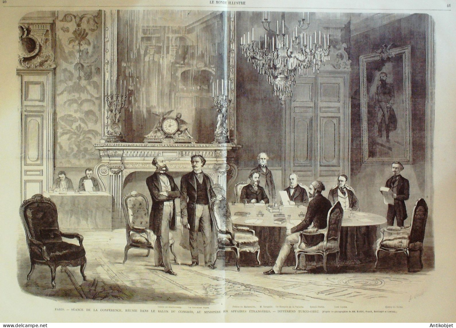 Le Monde Illustré 1869 N°614 Ambassade Chinoise Conflit Turco-Grec St Louis Cuisines Anciennes - 1850 - 1899