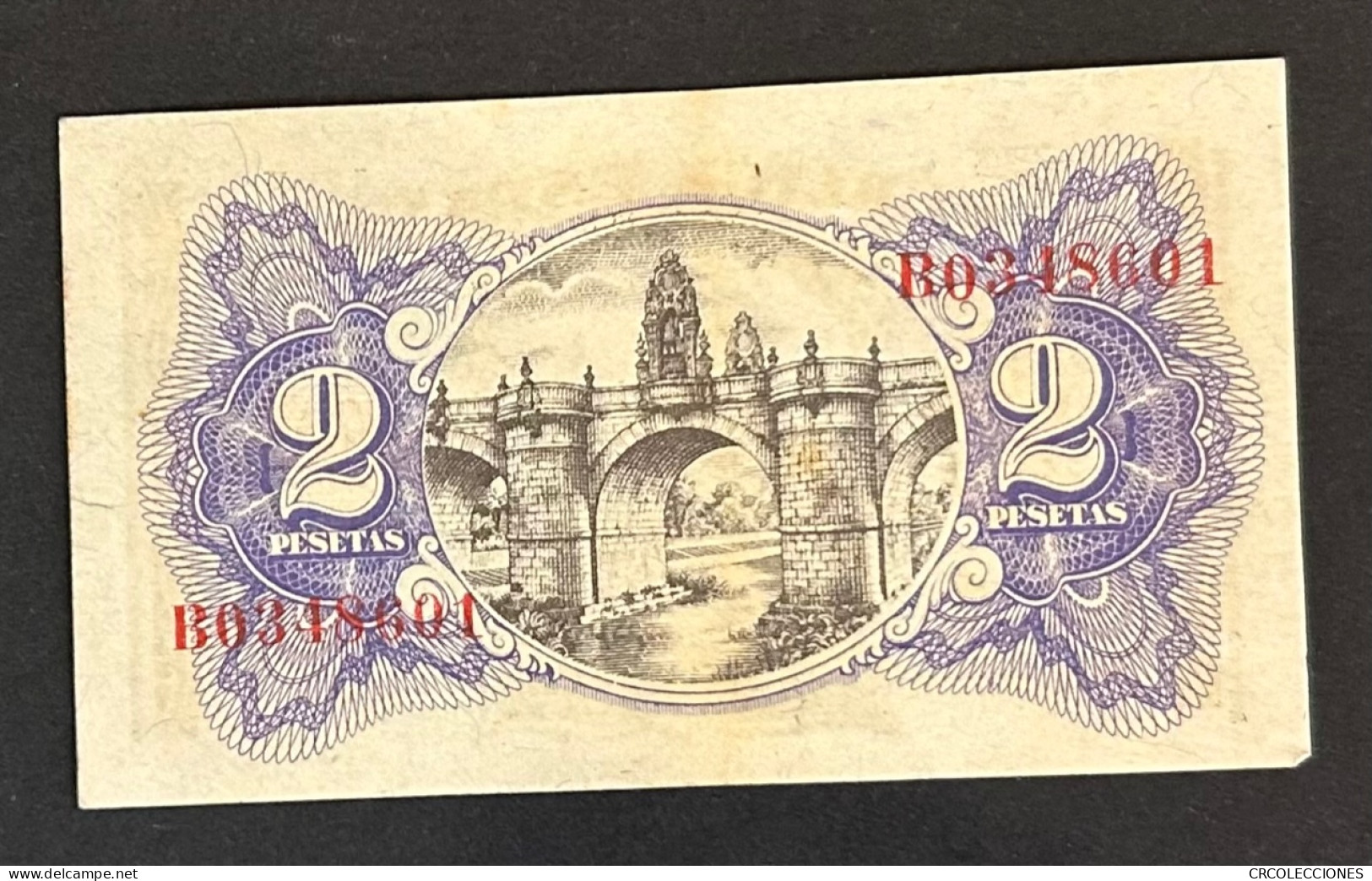 CRBS0909 BILLETE ESPAÑA 2 PESETAS EMISION 1936 - Sonstige & Ohne Zuordnung