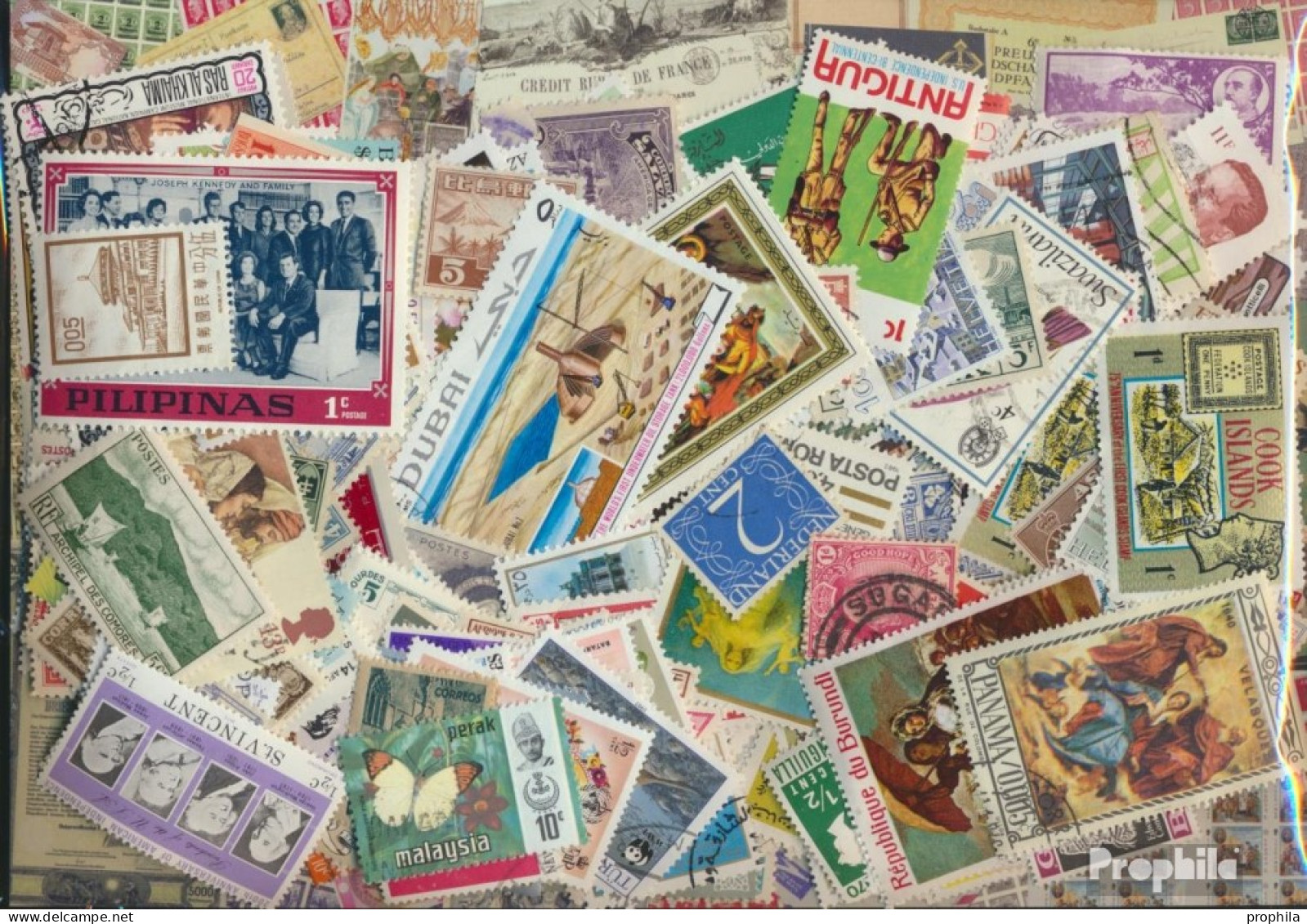 Alle Welt Briefmarken-300 Verschiedene Marken - Collections (sans Albums)
