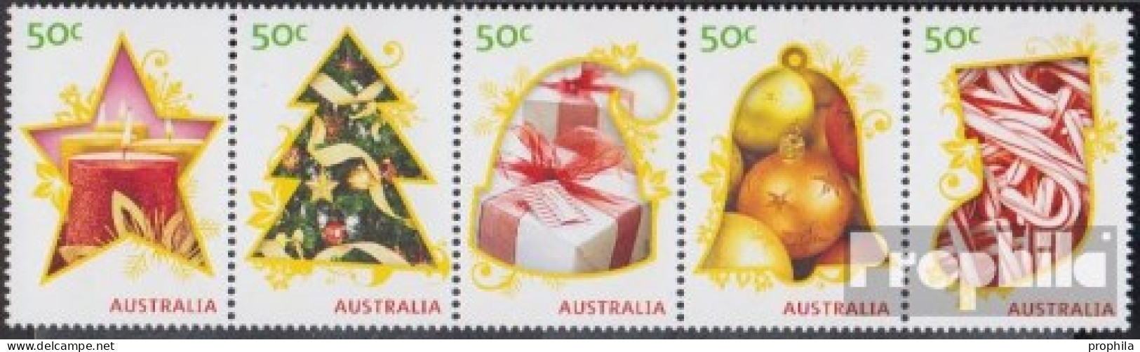 Australien 3309-3313 Fünferstreifen (kompl.Ausg.) Postfrisch 2009 Weihnachten - Ongebruikt