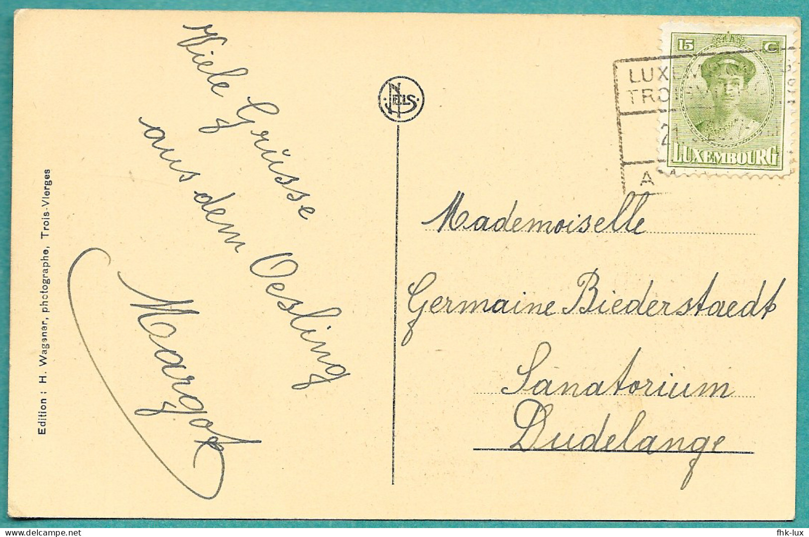 CARTE POSTALE ANCIENNE  TROISVIERGES  - LUXEMBOURG - - Ulflingen